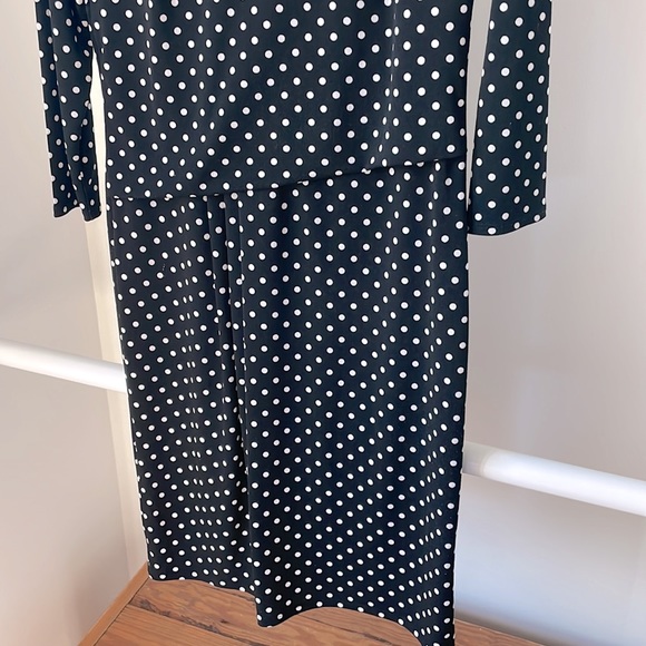 Ann Taylor XS Black & White Polka Dot Spring Dress - Picture 8 of 8